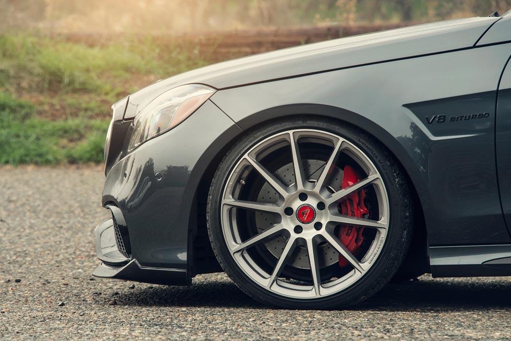Vorsteiner Mercedes E63 AMG W212 carbon VBR Aero Front Spoiler - Image 3