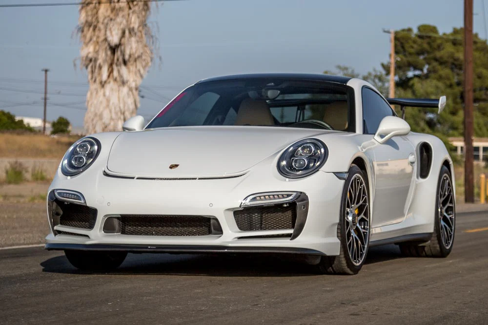 Vorsteiner Porsche 991 Turbo carbon V-RT Aero Front Bumper with Chin Spoiler